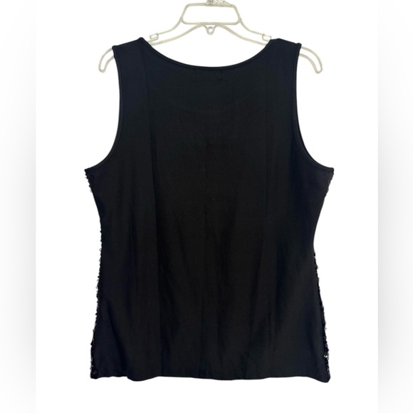 Anna-Kaci Sparkle & Shine Glitterer Seauin Sleeveless Round Neck Tank Top XL - Picture 2 of 7